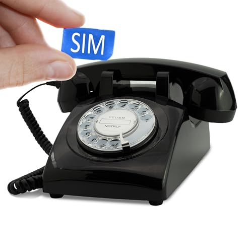 Entdecke das Opis 60s Mobile - das Retro-Seniorentelefon mit SIM-Karte für einfache Bedienung und nostalgischem Flair in elegantem Schwarz!