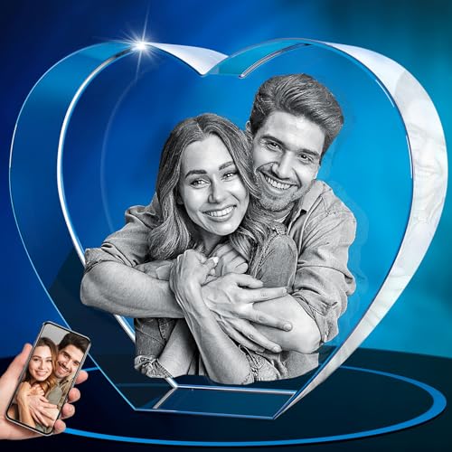 Lassen Sie Ihre Liebsten mit einem personalisierten 3D Glasfoto in Erinnerungen schwelgen - ein einzigartiges Geburtstagsgeschenk für Mama, Papa, Männer und Frauen!