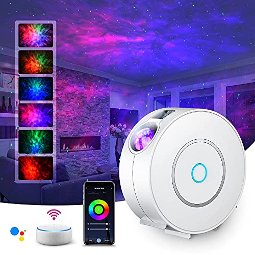 Erleuchten Sie Ihre Nächte mit dem SUPPOU LED WIFI Sternenhimmel Projektor - die smarte 3D Galaxy Sternenprojektor Lampe mit RG Dimming, Stimmenkontrolle und WiFi Verbindung für unvergessliche Kinderpartys und magische Dekorationen!