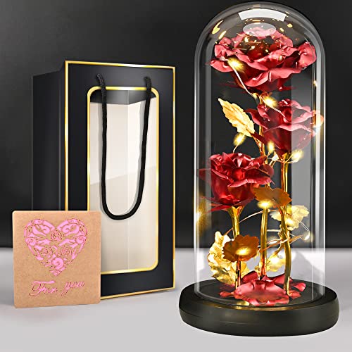 Entdecke die magische Schönheit der BoriYa Ewigen Rose - das perfekte Geschenk für jede Frau! Göttliche Rosen im Glas, strahlende Lichter und funkelnde Galaxie Rosen lassen Herzen höherschlagen. Ideal als Muttertagsgeschenk für Mama oder als Infinity Rosen Geschenk für die Freundin zum Geburtstag. Erlebe die Schönheit von "Die Schöne und das Biest" in einer wunderschönen Glaskuppel!